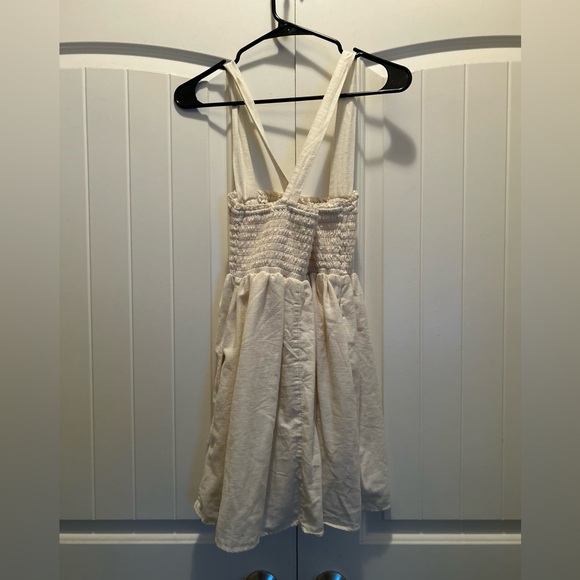 AMERICAN EAGLE CROSS-BACK OFFWHITE DRESS XS EXTRA SMALL - Picture 4 of 4